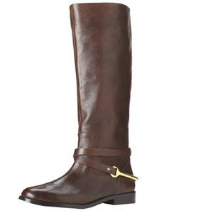 Lauren Ralph Lauren Women's Jenny Brown Harness Boot 9.5 - EXCELLENT CONDITION